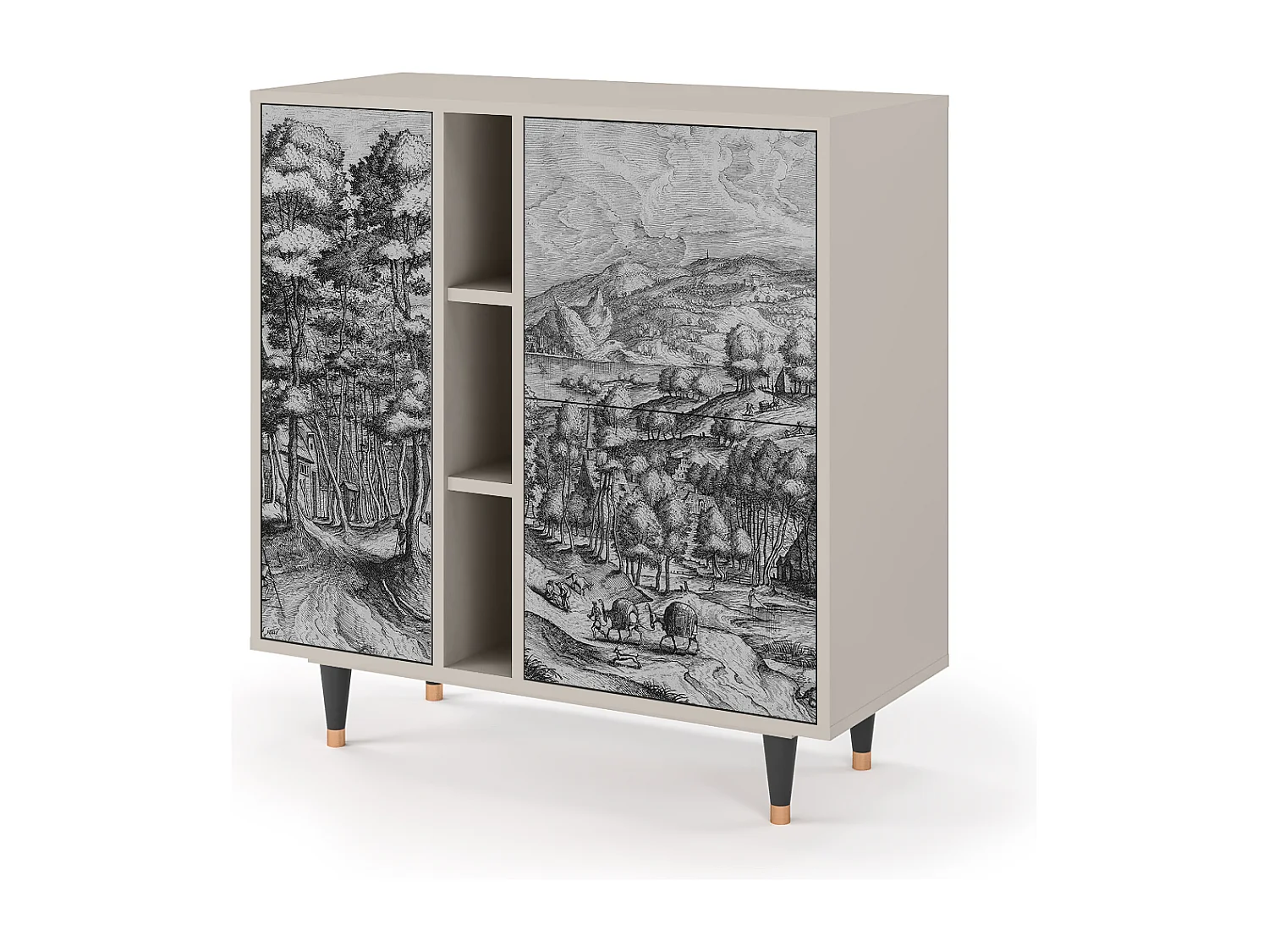 Buffet - 94х96х41 cm - BS5 - Rusticorum, Sable