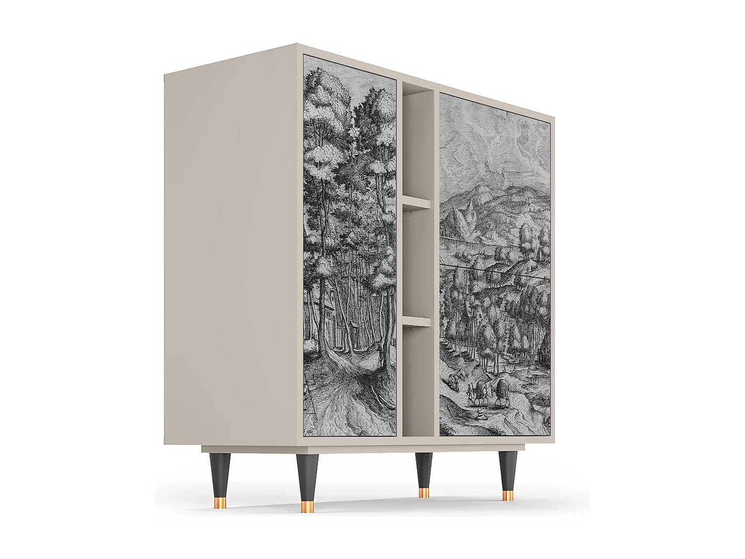 Buffet - 94х96х41 cm - BS5 - Rusticorum, Sable