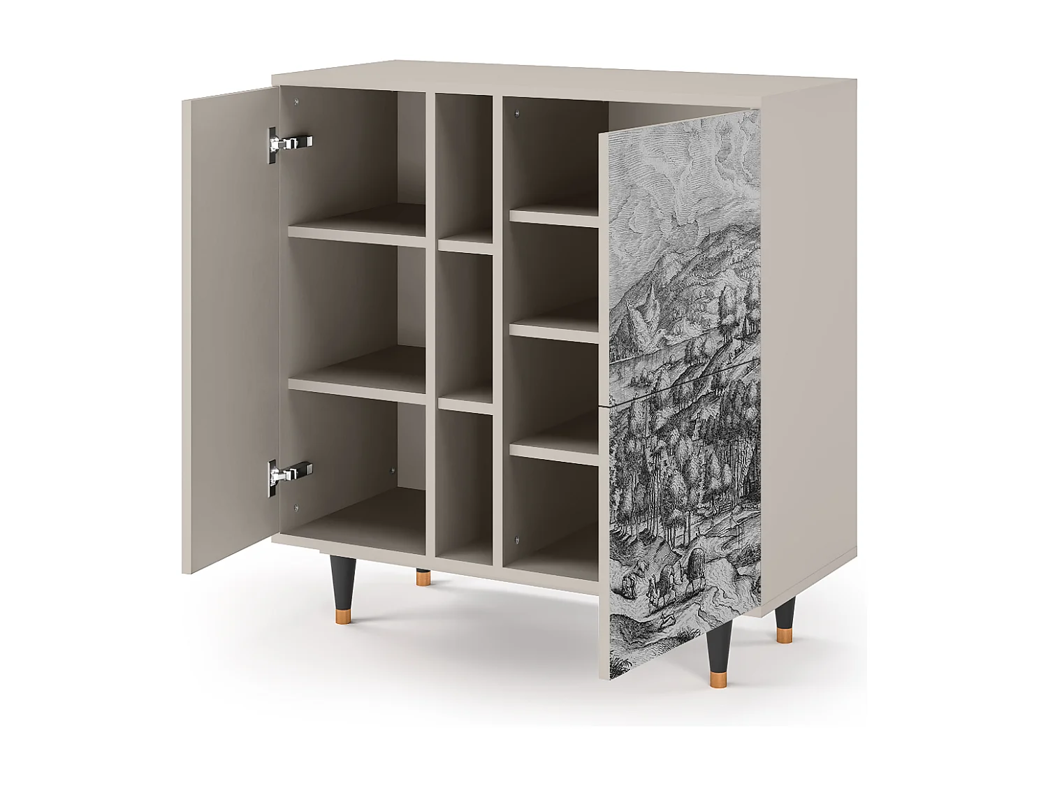 Buffet - 94х96х41 cm - BS5 - Rusticorum, Sable