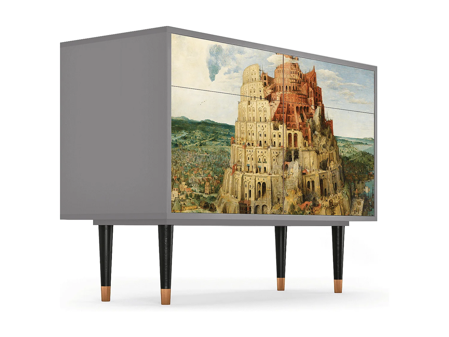 Buffet - 115x85x48 cm - BS4 - Elder The Tower, Gris