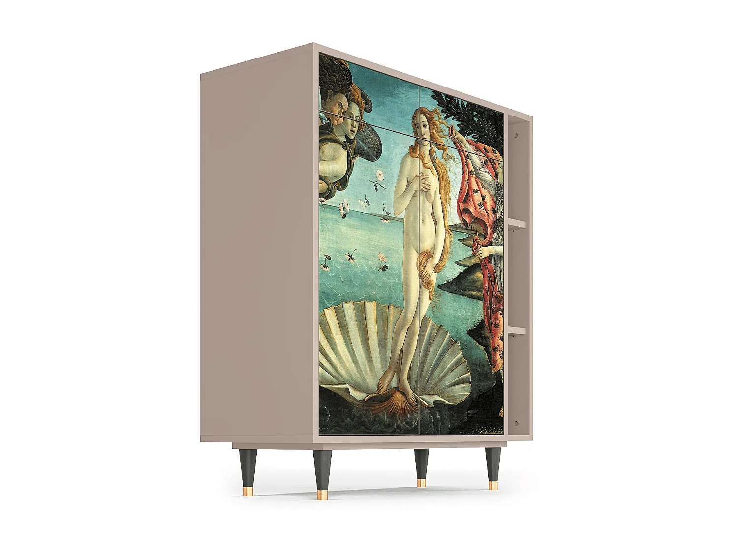 Sideboard - 96х110х41 cm - BS6 - The Birth of Venus, Latte