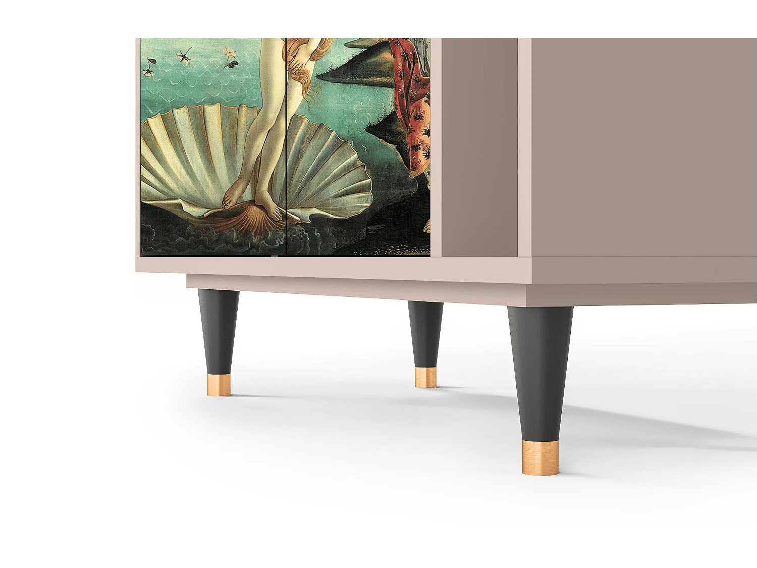 Kredens - 96х110х41 cm - BS6 - The Birth of Venus, Latte