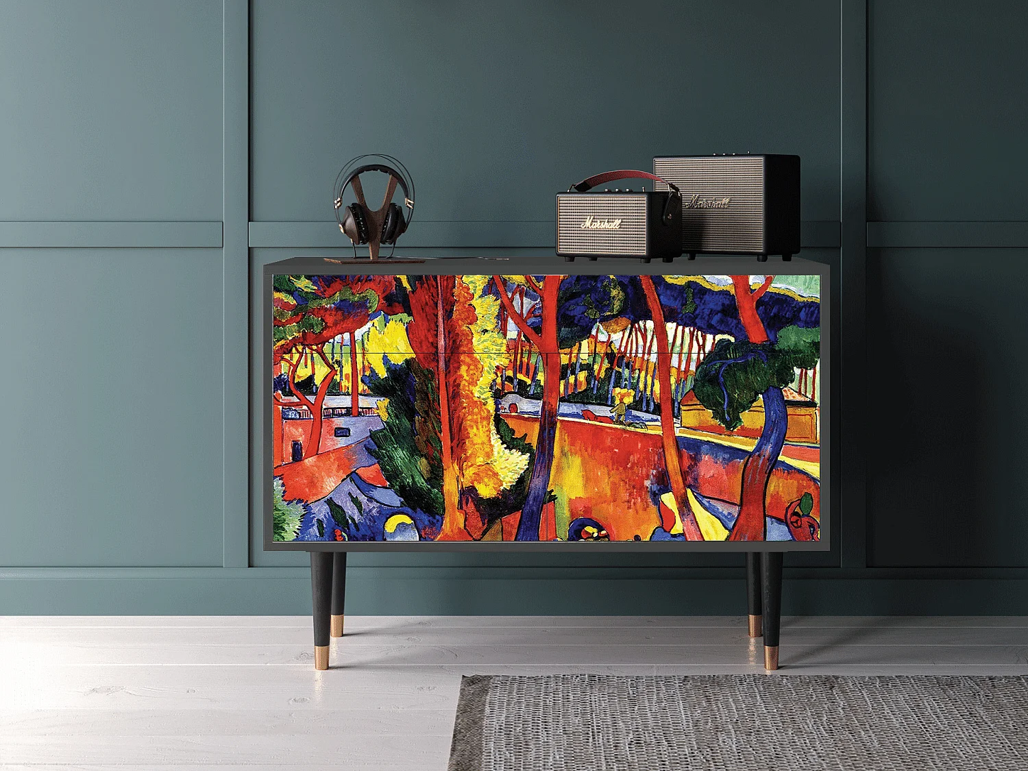 Credenza - 115x85x48 cm - BS4 - The Turning Road, Antracite