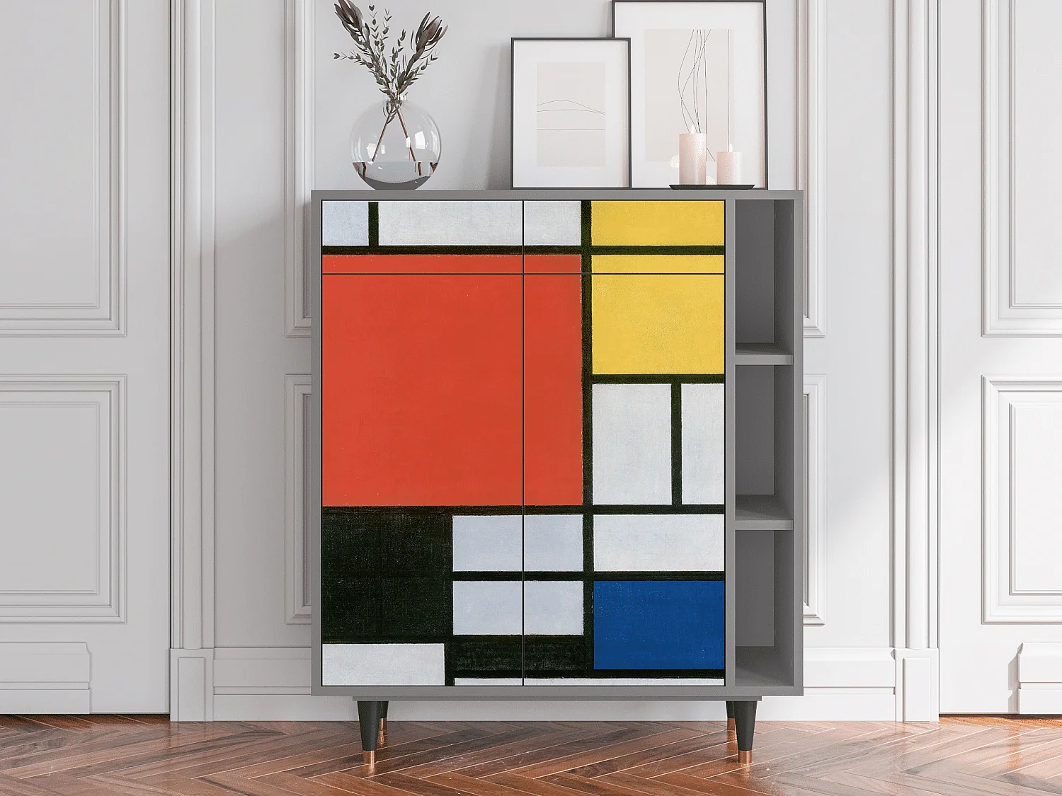 Buffet - 96х110х41 cm - BS6 - Composition, Gris