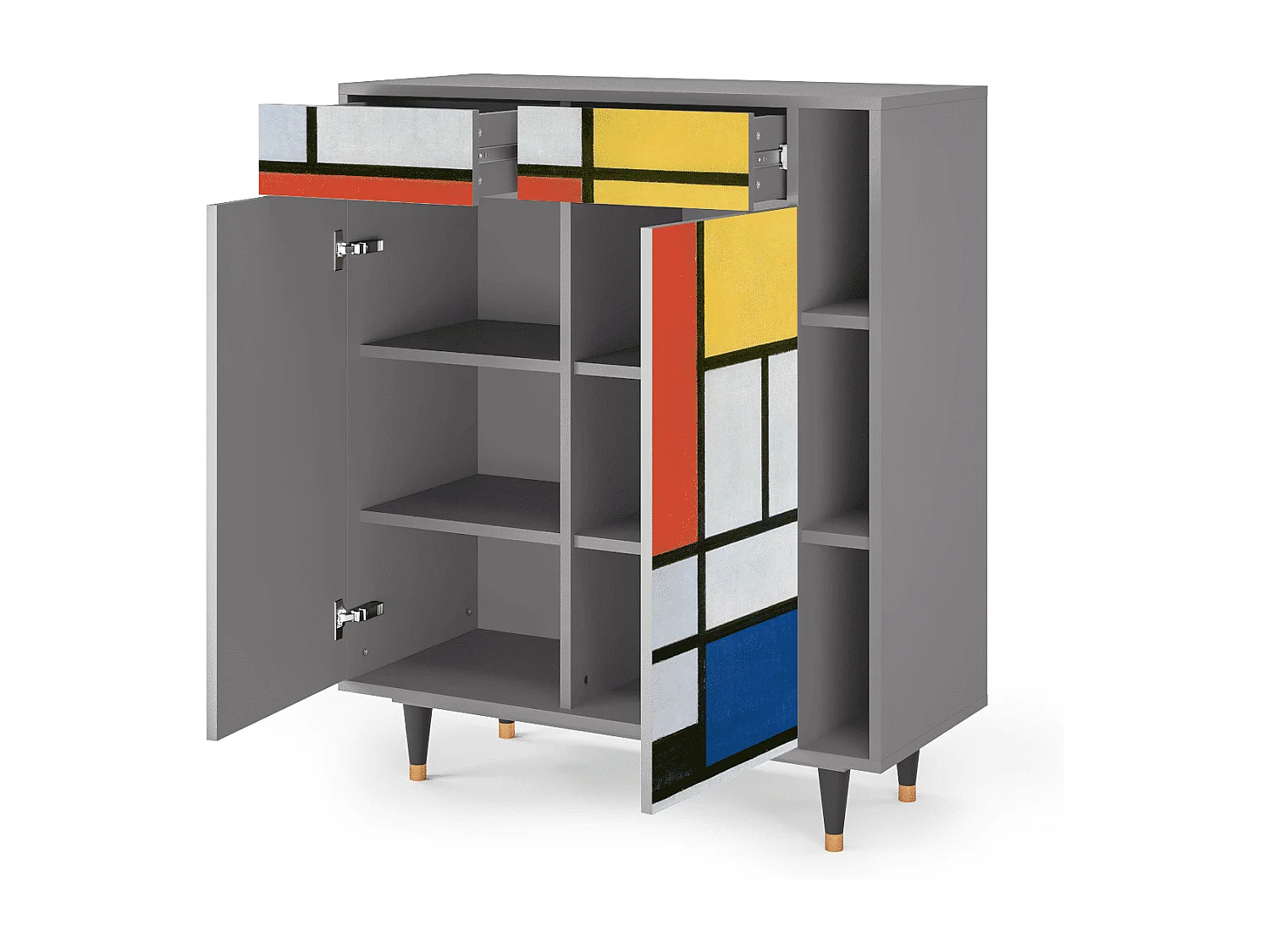 Buffet - 96х110х41 cm - BS6 - Composition, Gris