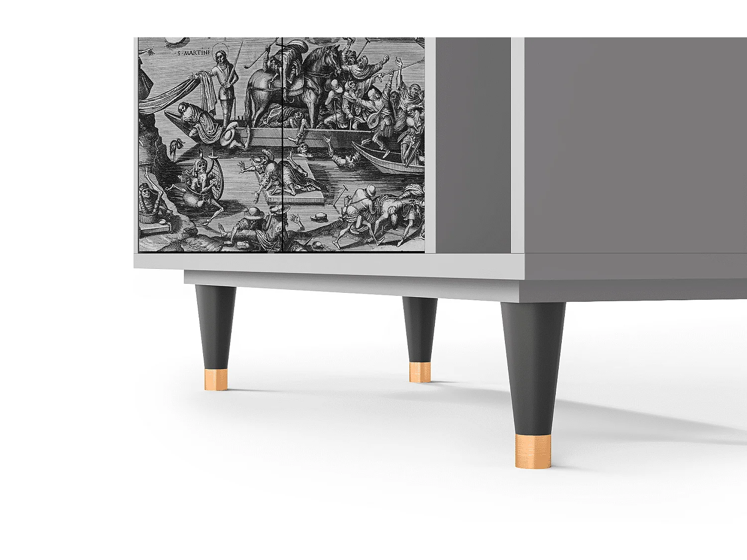 Buffet - 96х110х41 cm - BS6 - Saint Martin, Gris