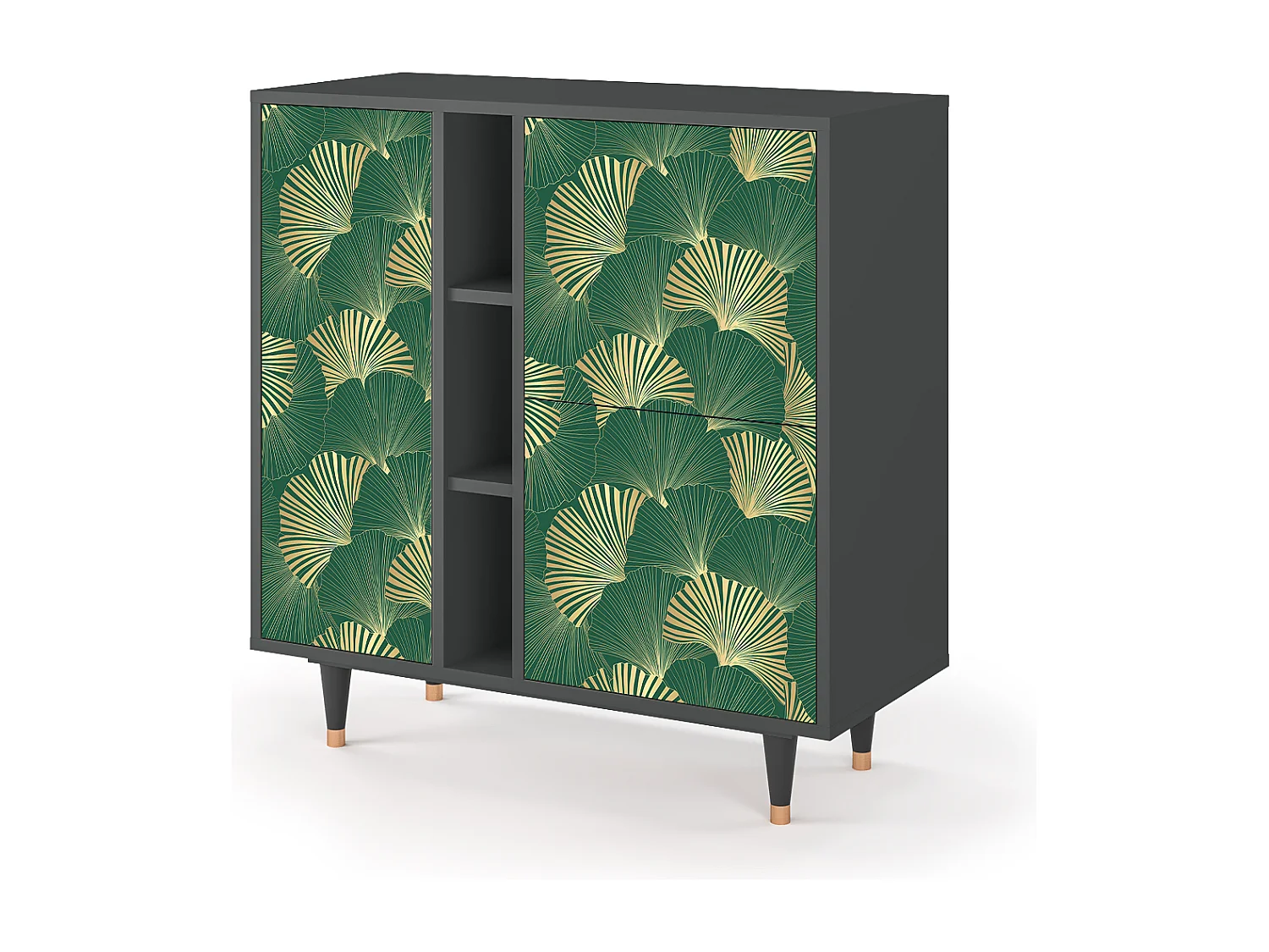 Credenza - 94х96х41 cm - BS5 - Gold Ginkgo, Antracite