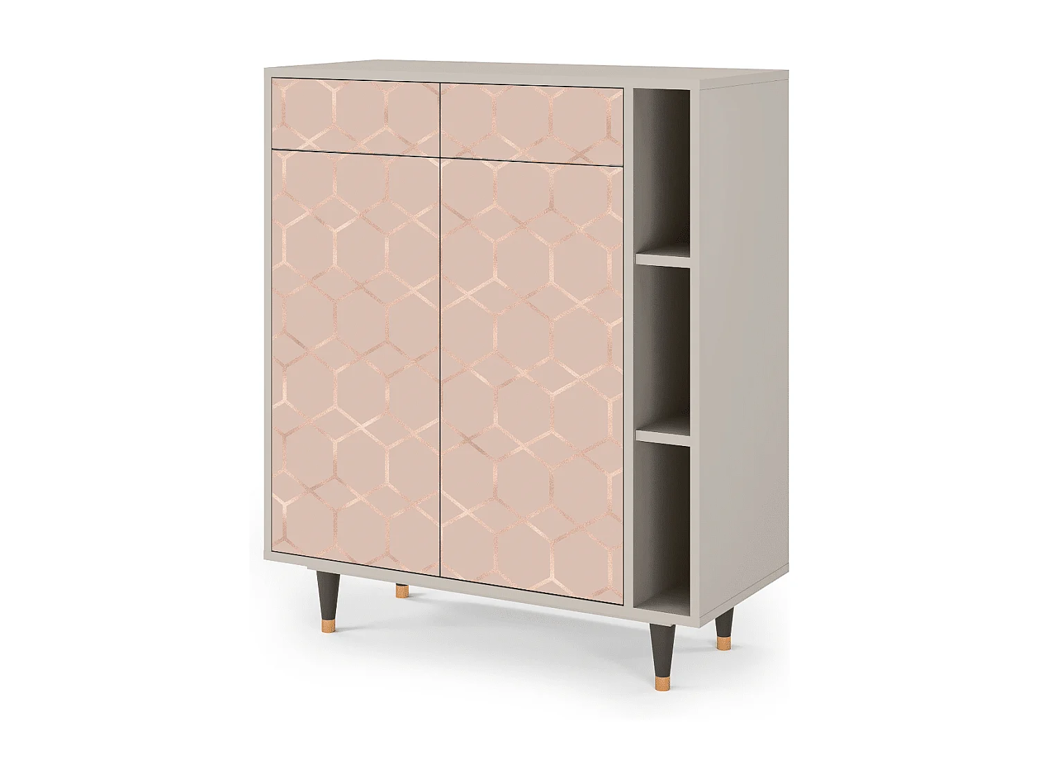 Dressoir - 96х110х41 cm - BS6 - Rose Honeycomb, Zand