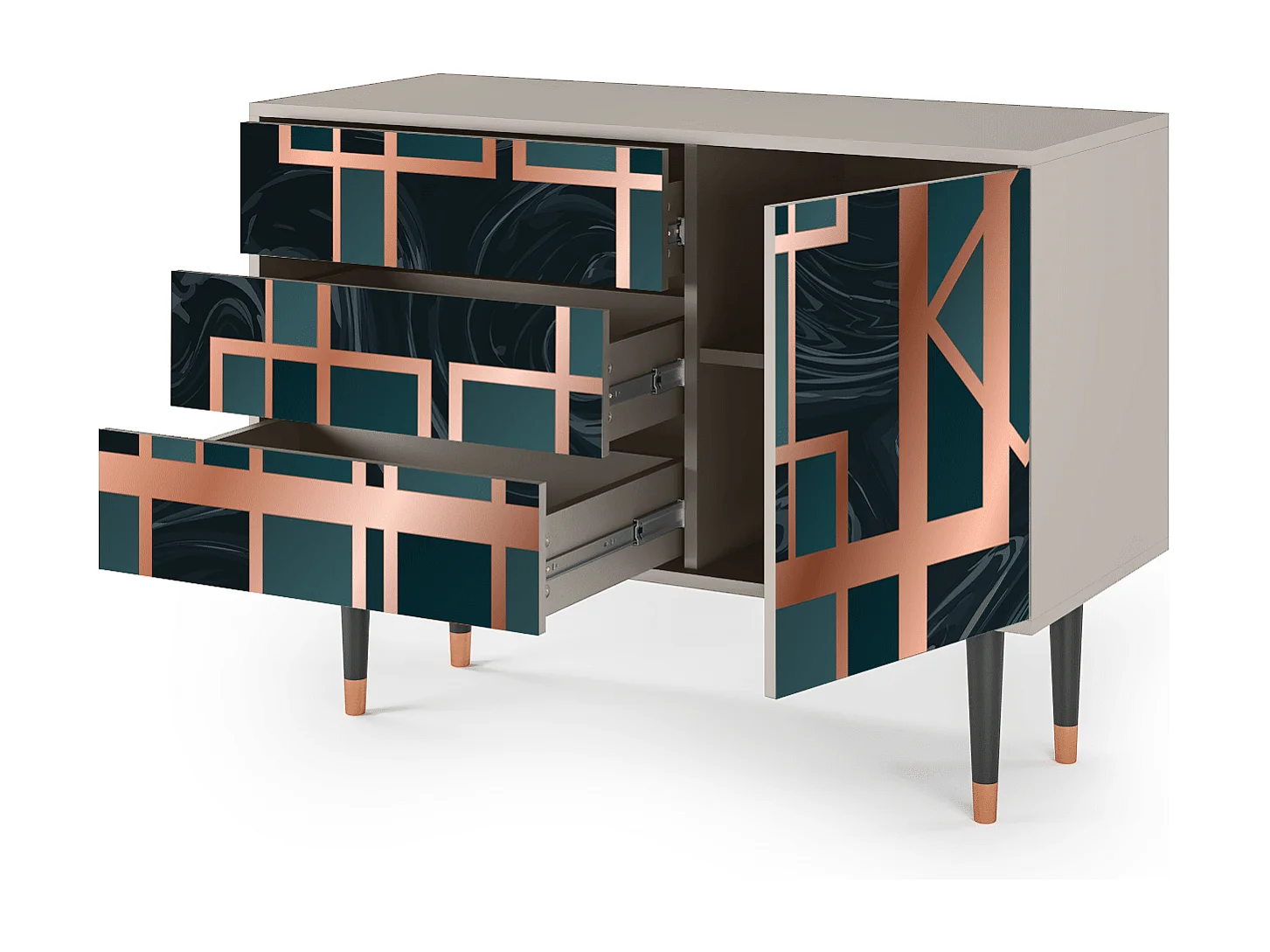 Buffet - 115х84х41 cm - S3 - Emerald Metro, Sable