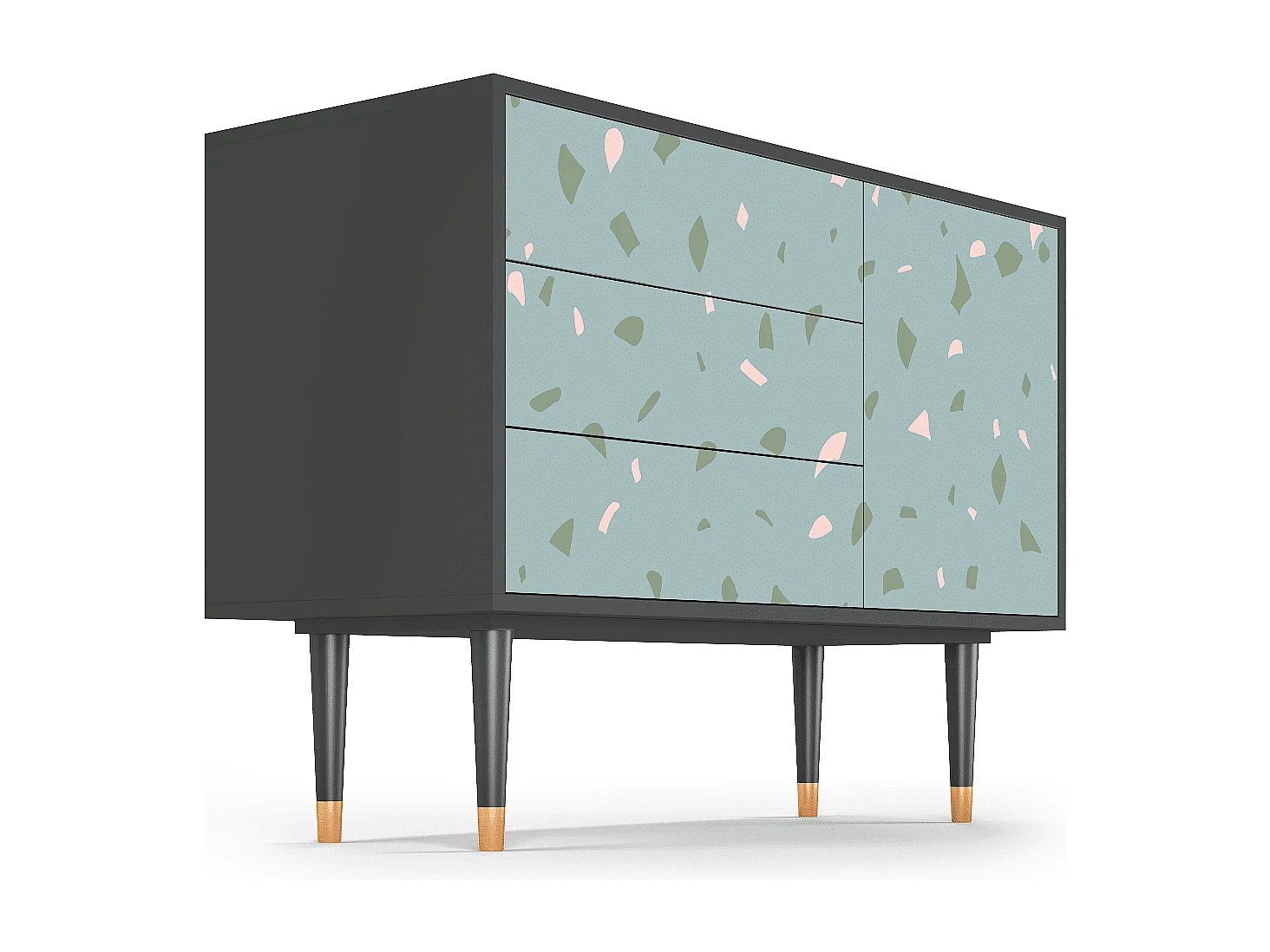 Buffet - 115х84х41 cm - S3 - Blue Drops, Anthracite