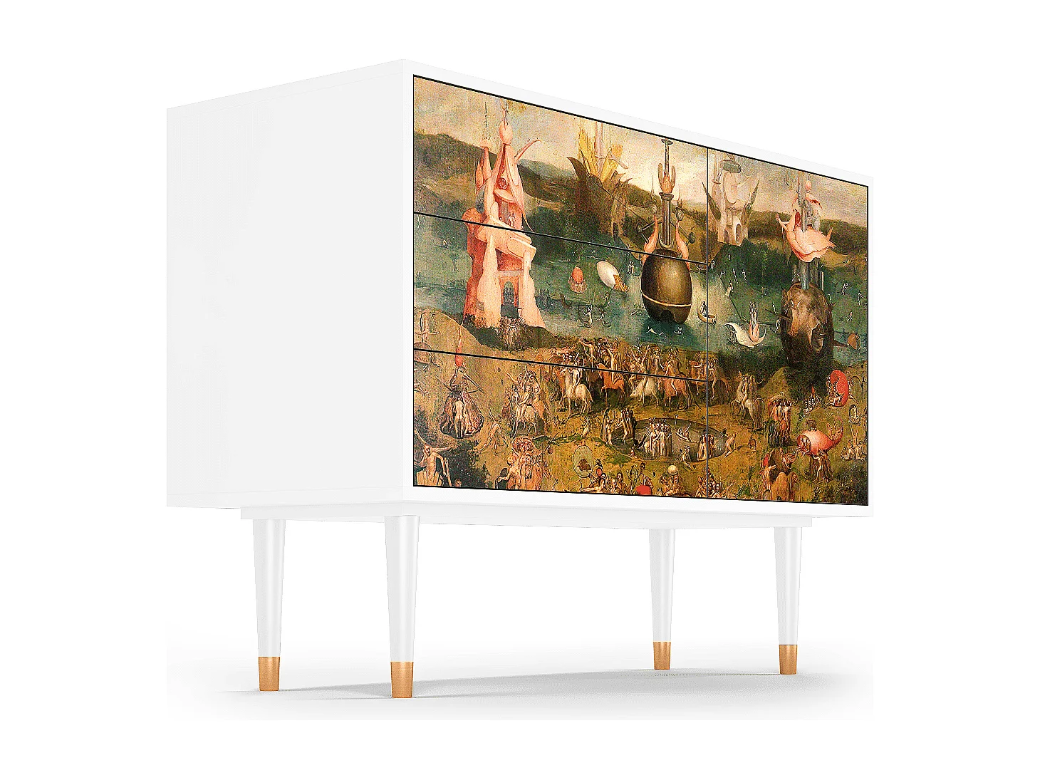 Kredens - 115х84х41 cm - S3 - Garden of Delights , Biały