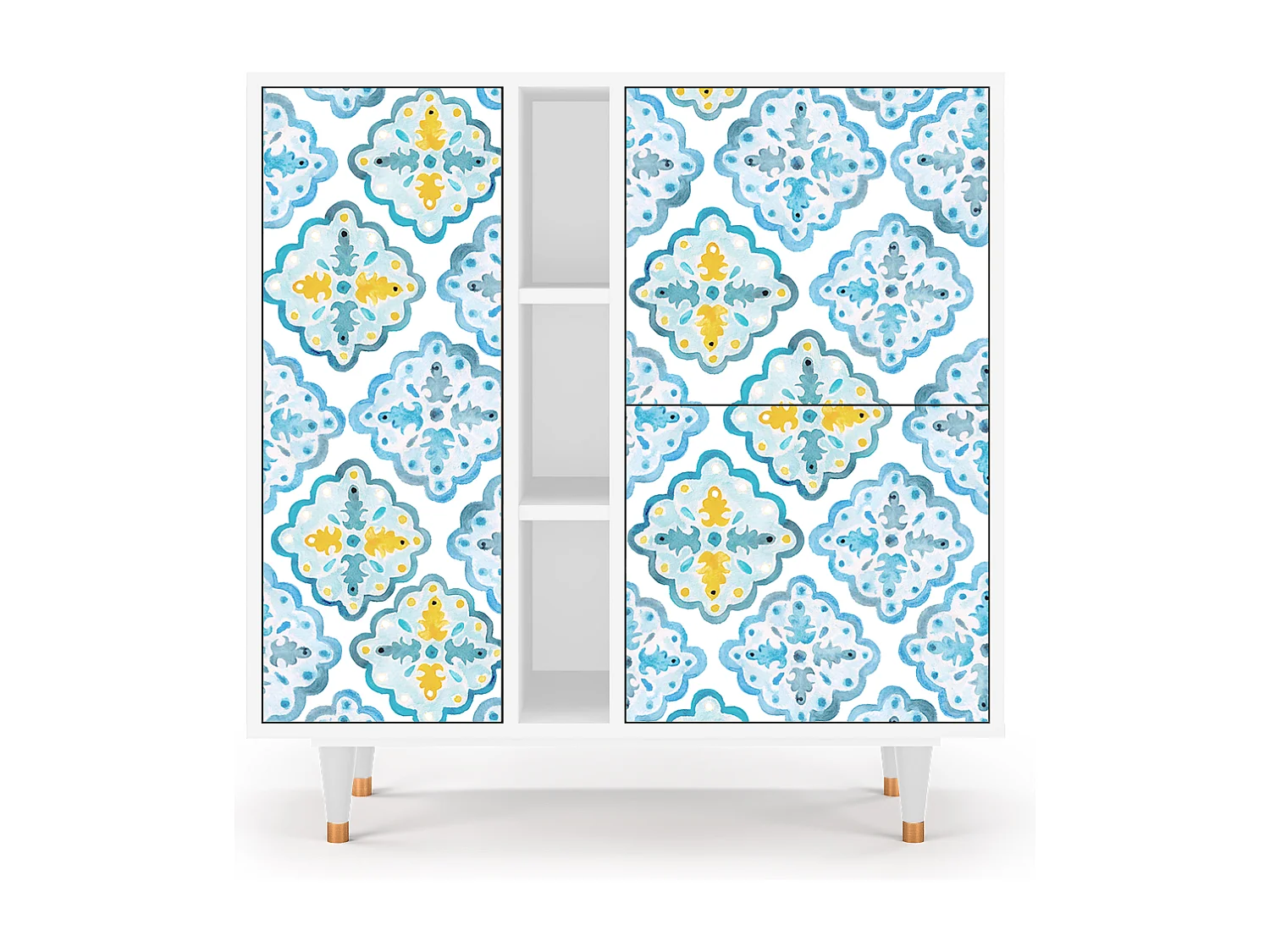 Sideboard - 94х96х41 cm - BS5 - Portugese tiles, Weiß