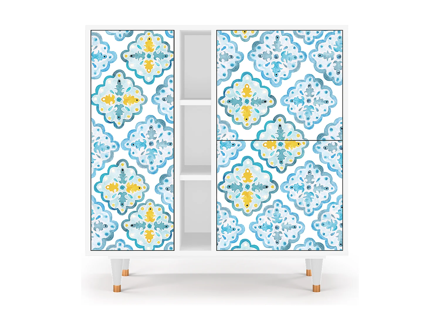 Credenza - 94х96х41 cm - BS5 - Portugese tiles, Bianco