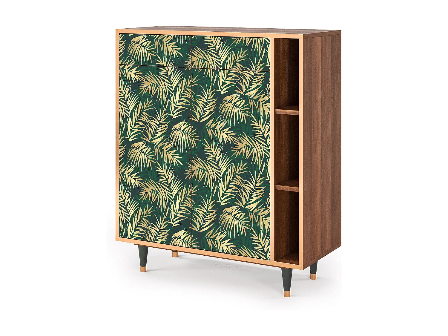 Buffet - 96х110х41 cm - BS6 - Sunny Palm Tree, Noyer