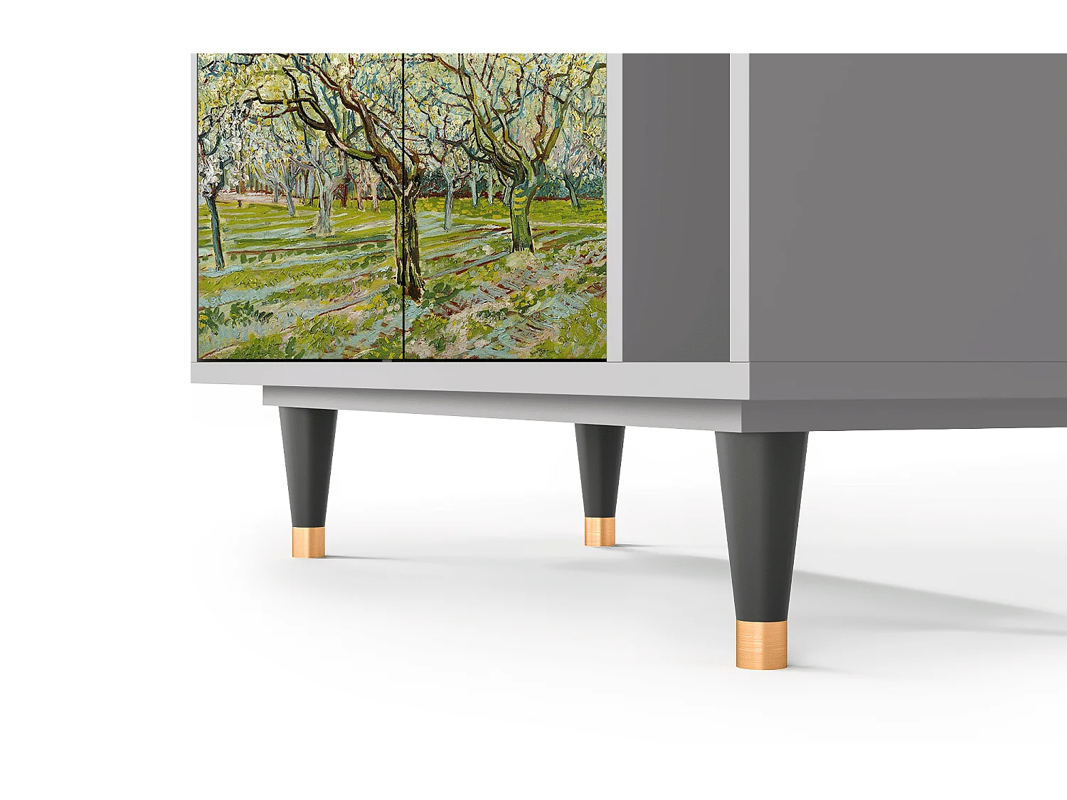 Kredens - 96х110х41 cm - BS6 - The Biały Orchard, Szary