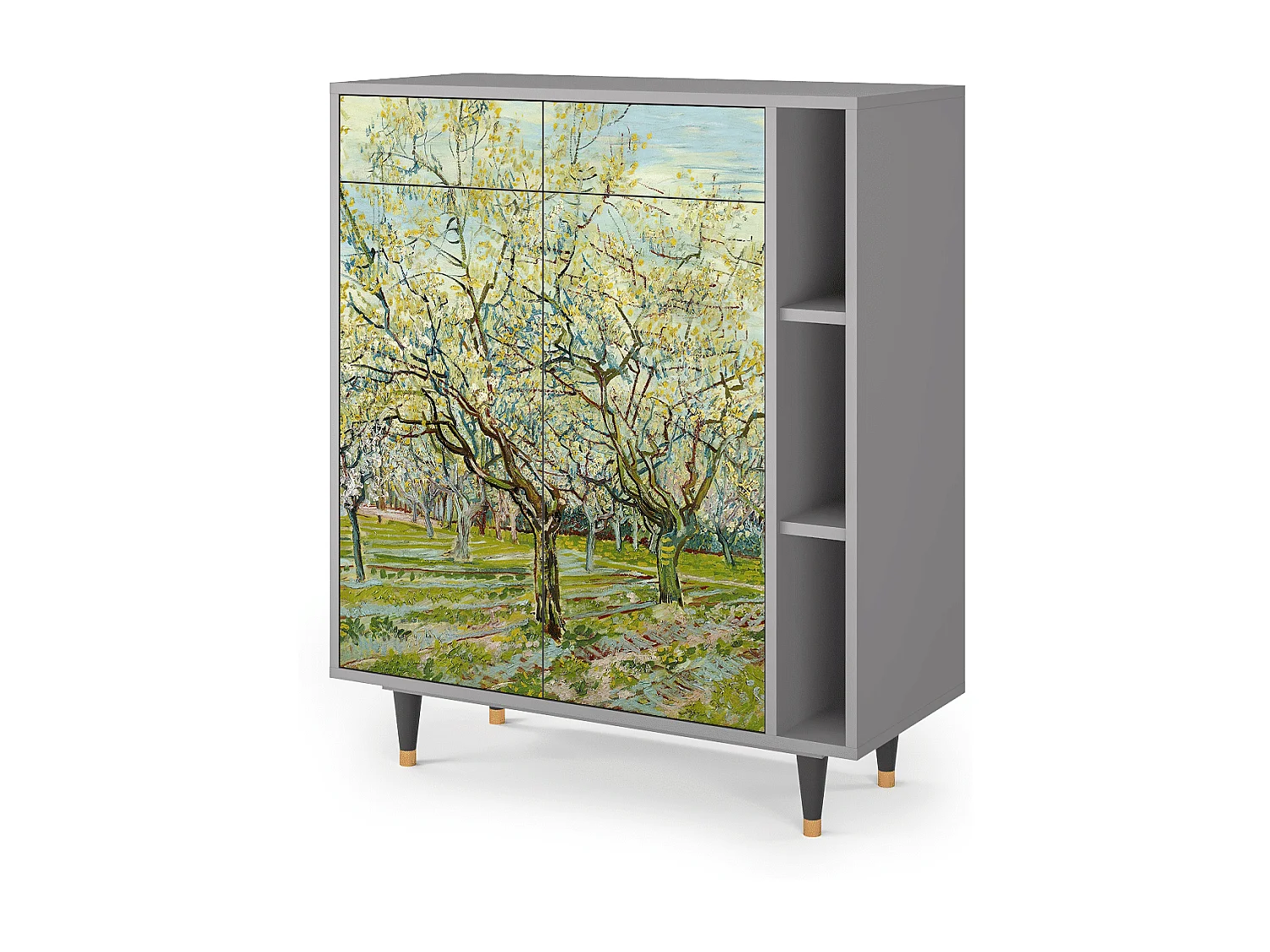 Credenza - 96х110х41 cm - BS6 - The Bianco Orchard, Grigio