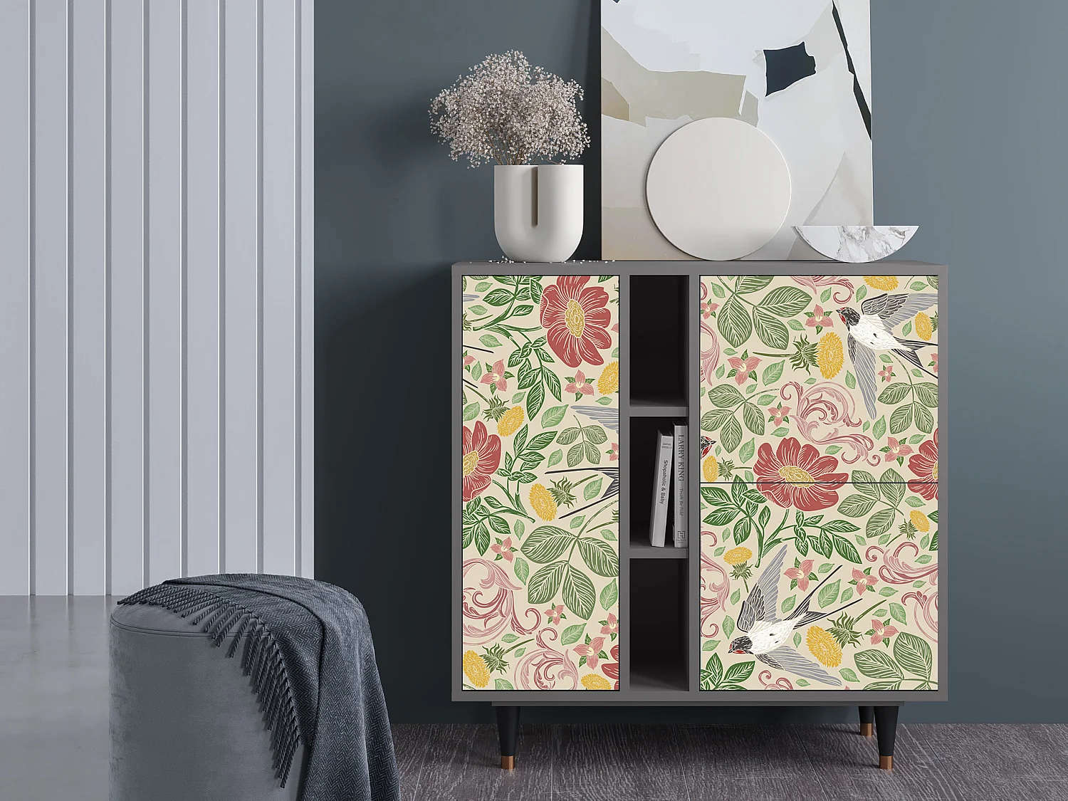 Buffet - 94х96х41 cm - BS5 - Spring Swallow, Gris