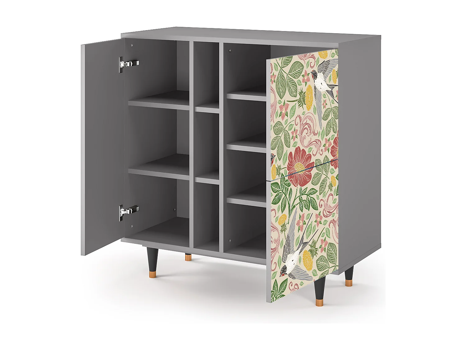 Aparador - 94х96х41 cm - BS5 - Spring Swallow, Gris