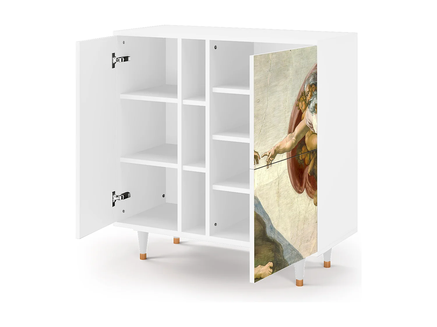 Aparador - 94х96х41 cm - BS5 - The Creation of Adam, Branco