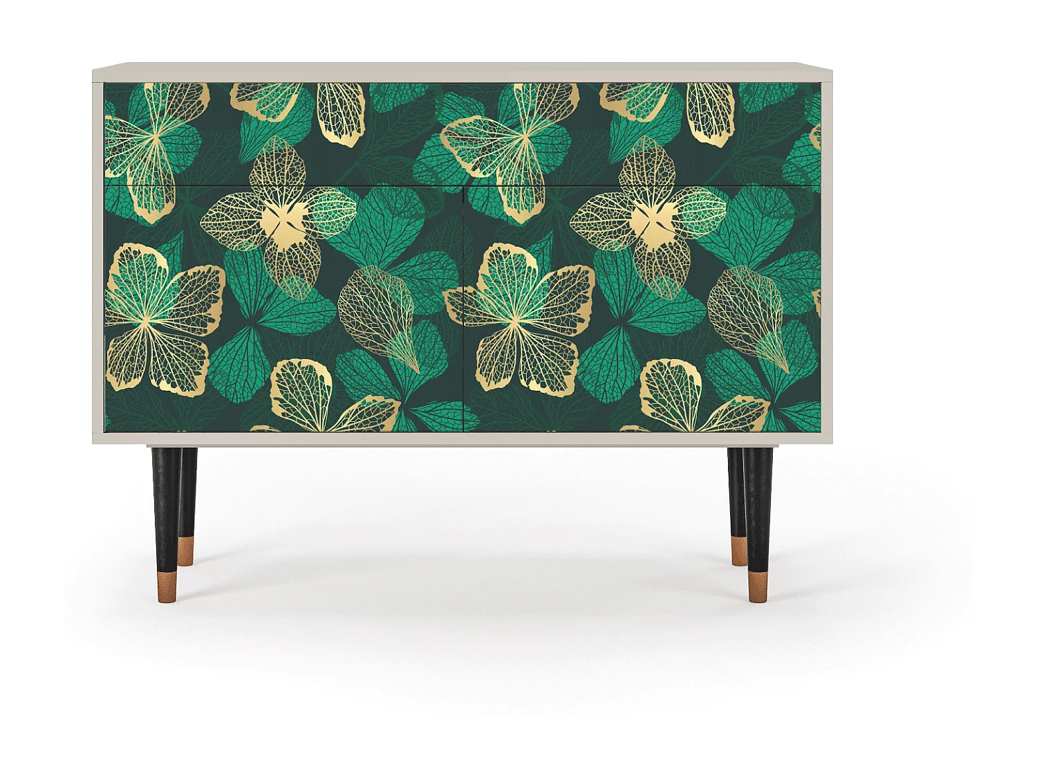 Sideboard - 115x85x48 cm - BS4 - Green Flower, Sand