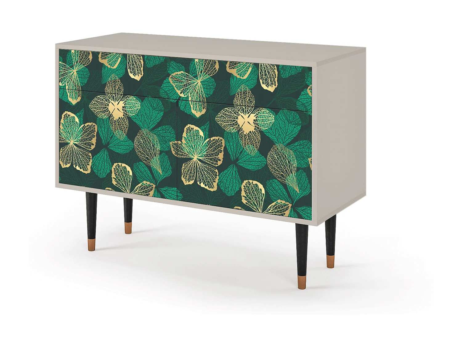 Sideboard - 115x85x48 cm - BS4 - Green Flower, Sand