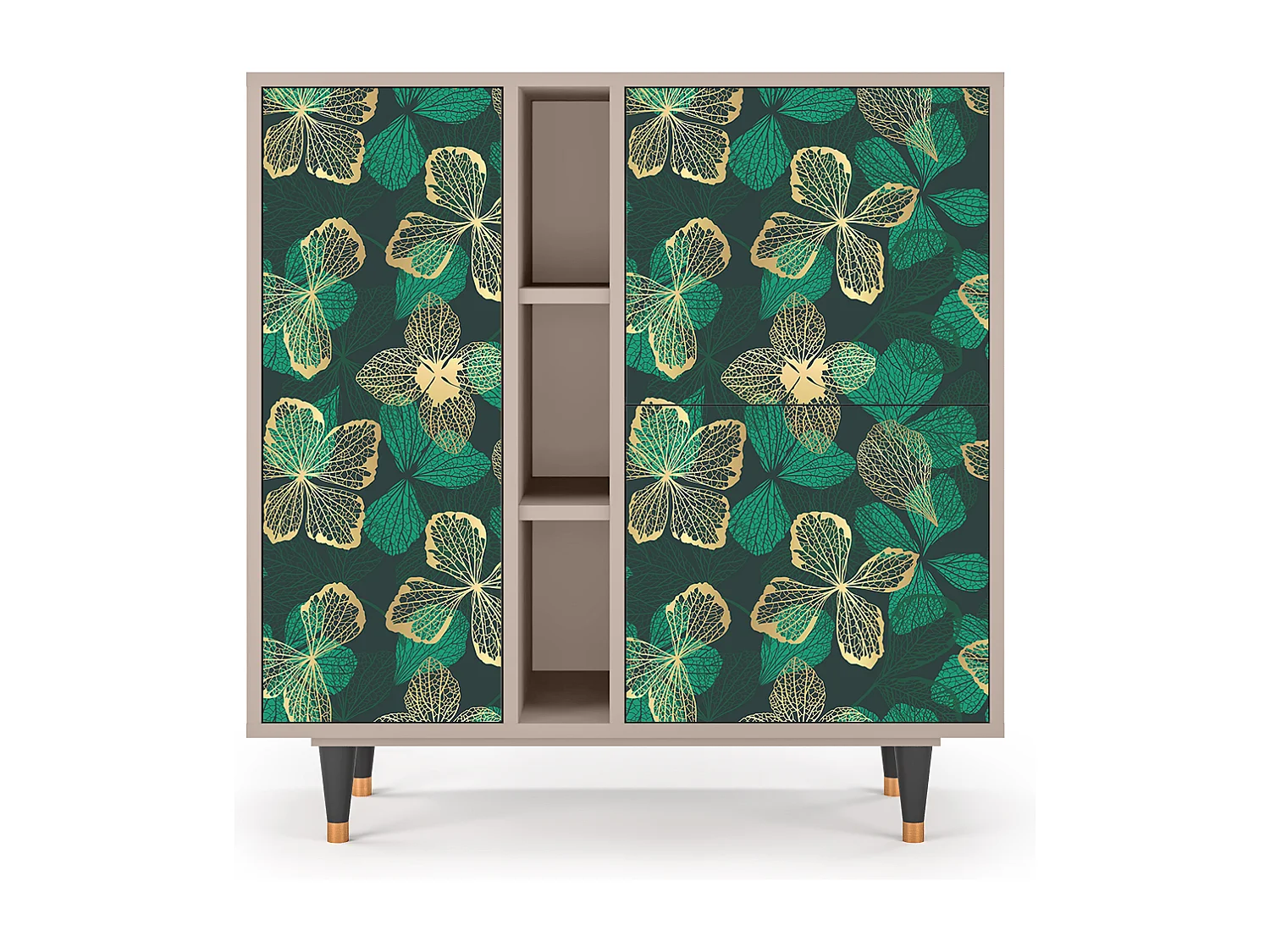 Credenza - 94х96х41 cm - BS5 - Green Flower, Latte