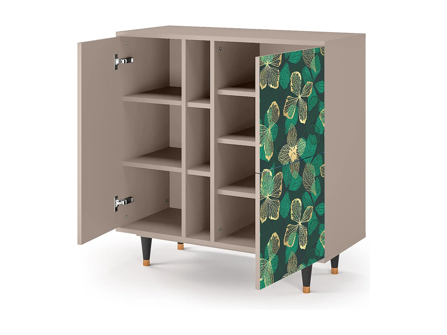 Credenza - 94х96х41 cm - BS5 - Green Flower, Latte
