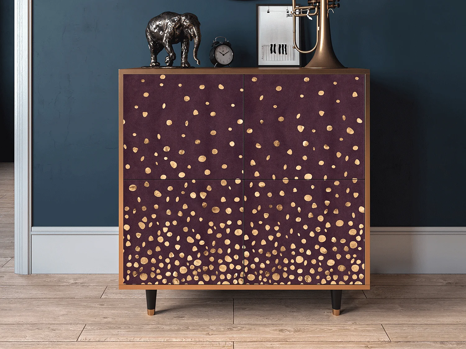 Aparador - 94x96x48 cm - BS3 - Glowworms, Nogueira