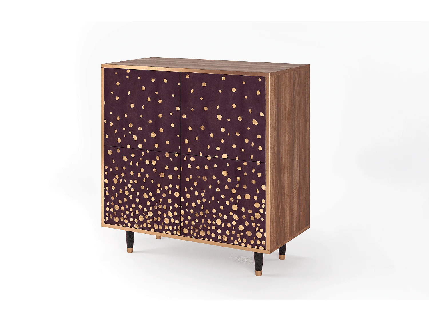 Aparador - 94x96x48 cm - BS3 - Glowworms, Nogueira