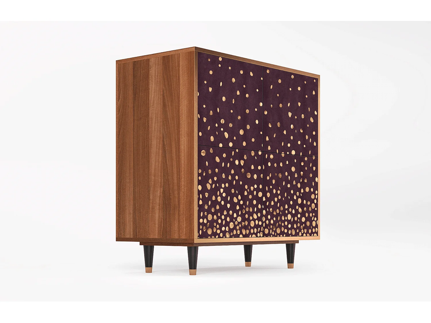 Aparador - 94x96x48 cm - BS3 - Glowworms, Nogueira