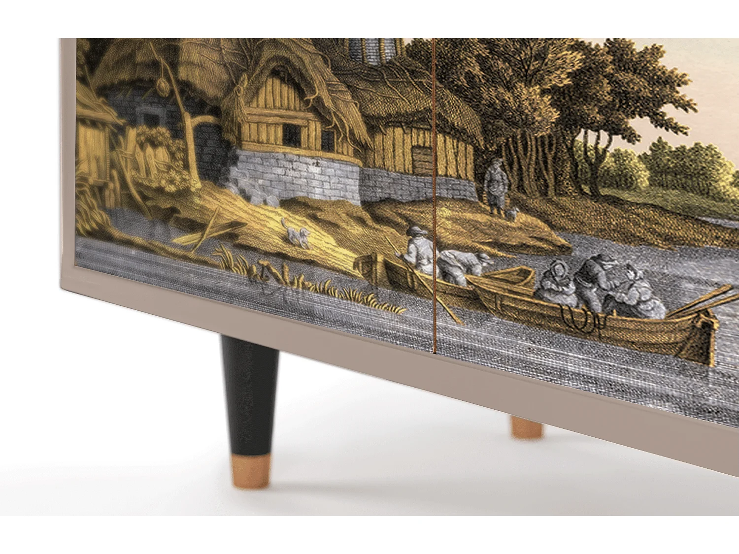 Sideboard - 94x96x48 cm - BS3 - Mill along a River, Latte