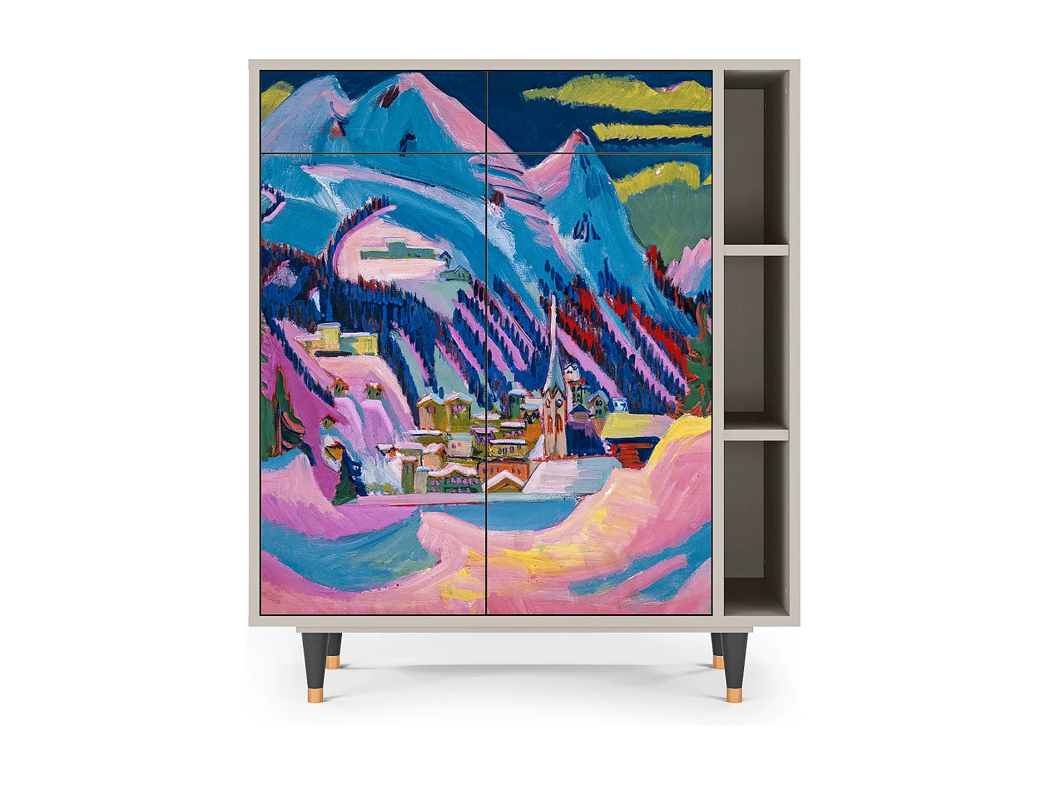 Aparador - 96х110х41 cm - BS6 - Davos Winter, Arena