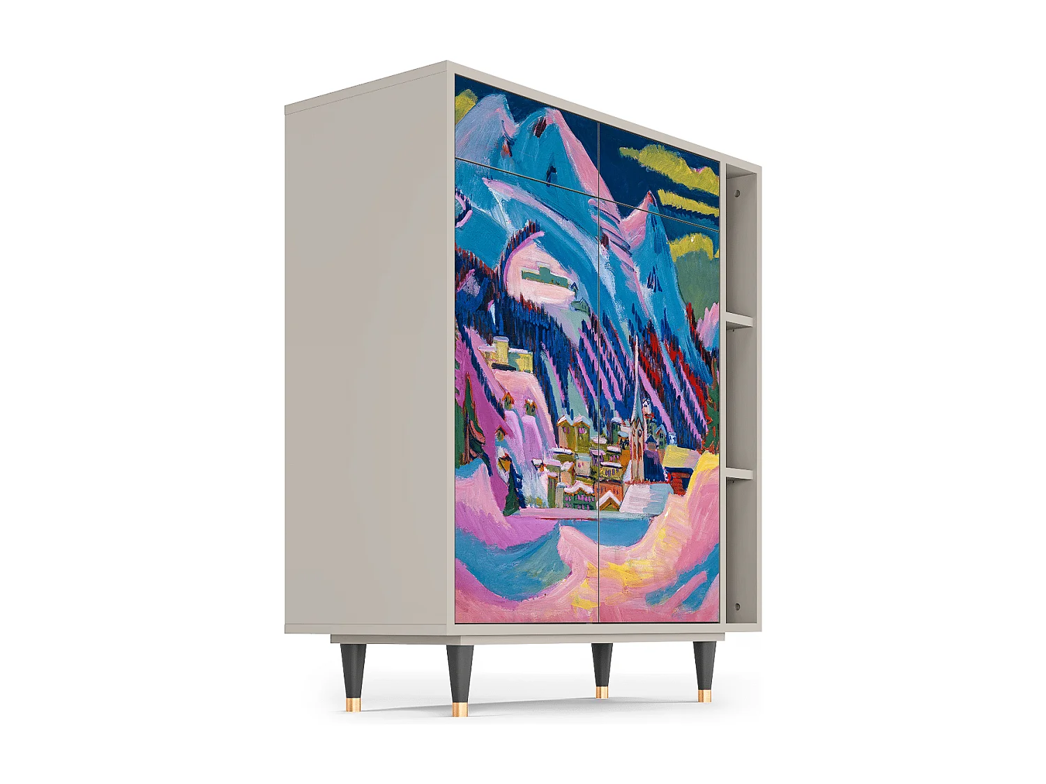 Aparador - 96х110х41 cm - BS6 - Davos Winter, Arena