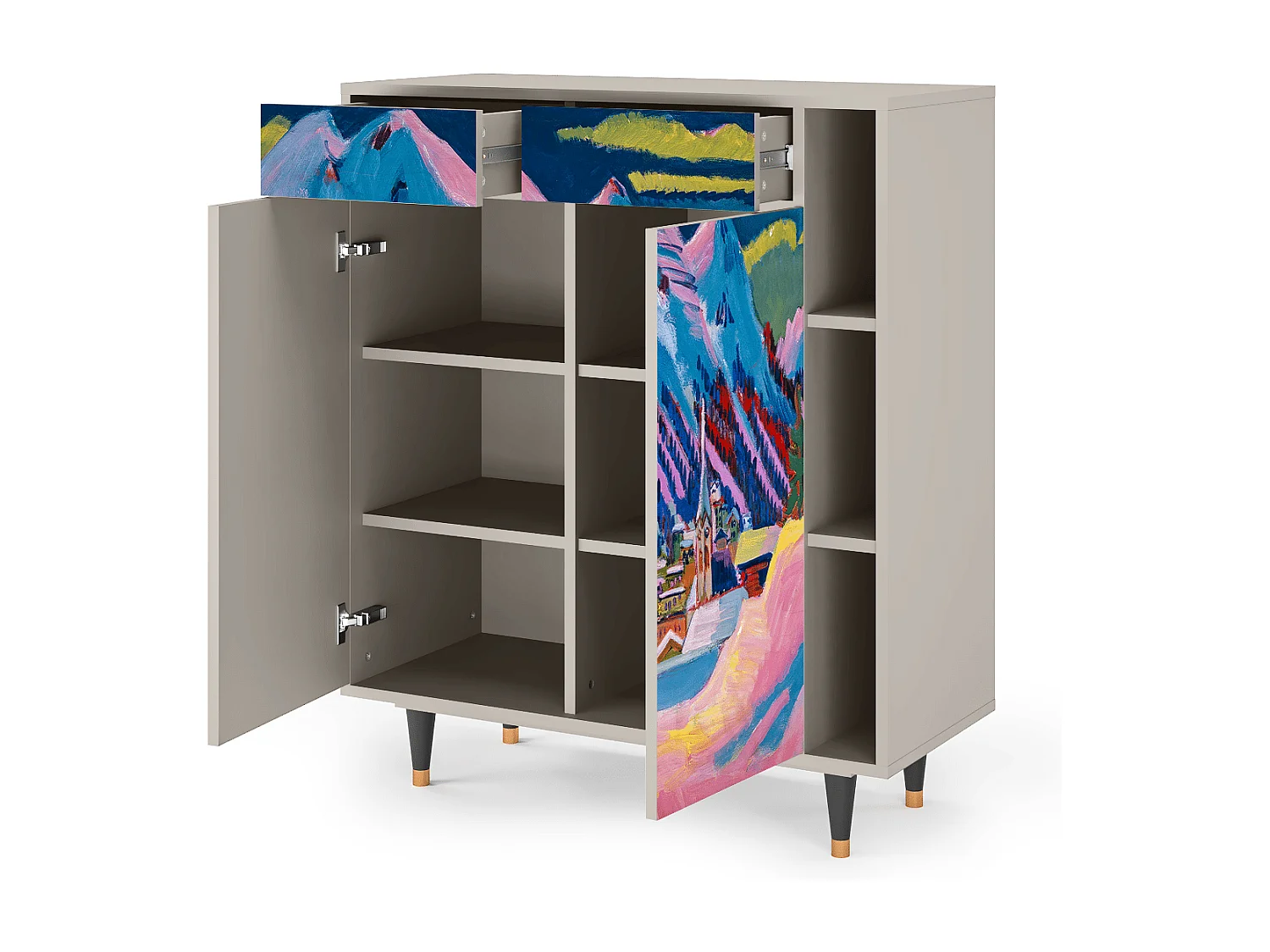 Aparador - 96х110х41 cm - BS6 - Davos Winter, Arena