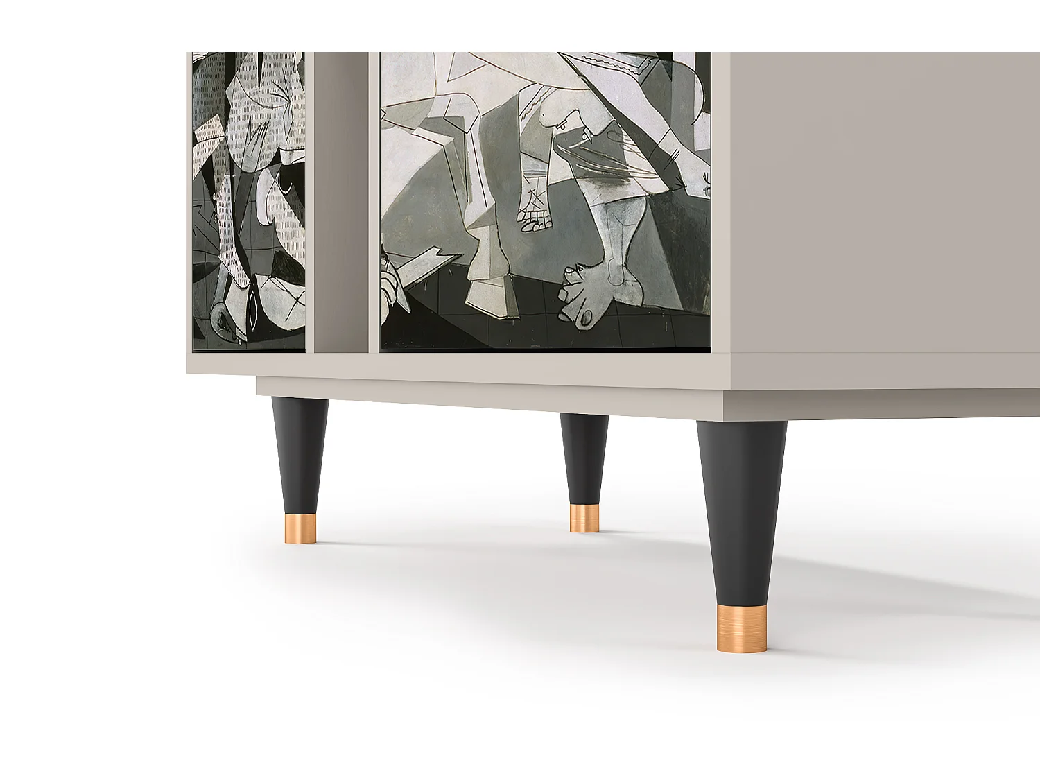 Kredens - 94х96х41 cm - BS5 - Guernica by Picasso, Piaskowy