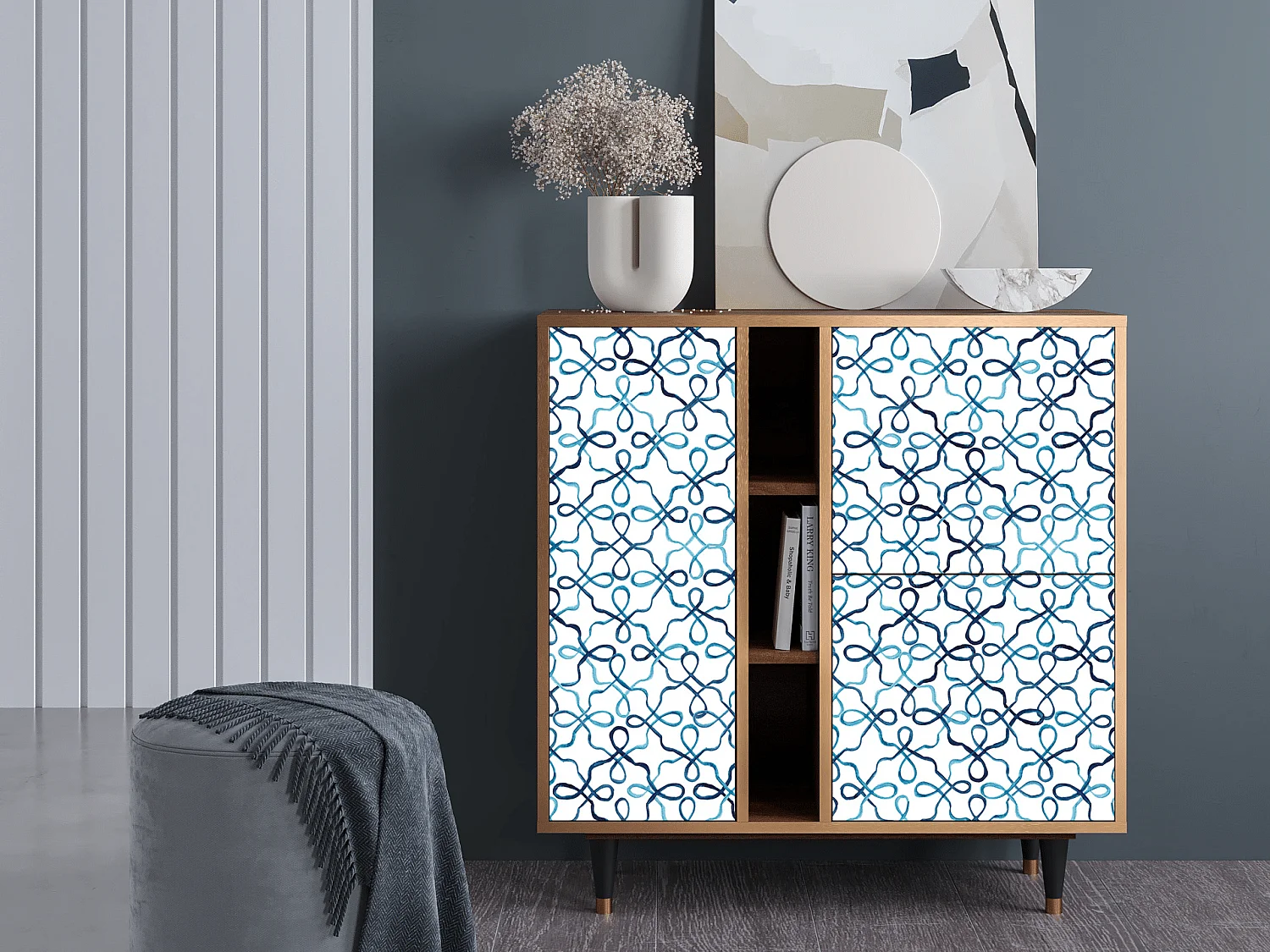 Sideboard - 94х96х41 cm - BS5 - Marine Strings, Walnuss