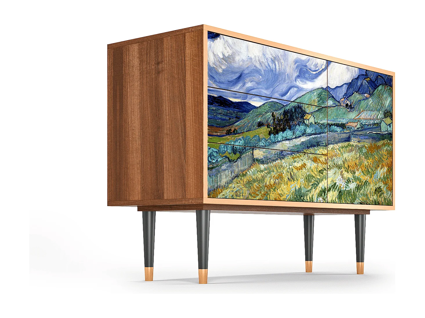 Credenza - 115х84х41 cm - S3 - Landscape, Noce