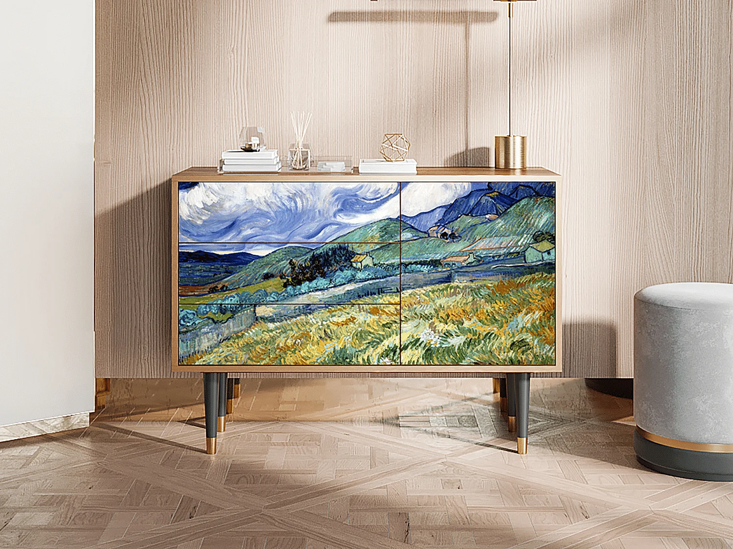 Credenza - 115х84х41 cm - S3 - Landscape, Noce