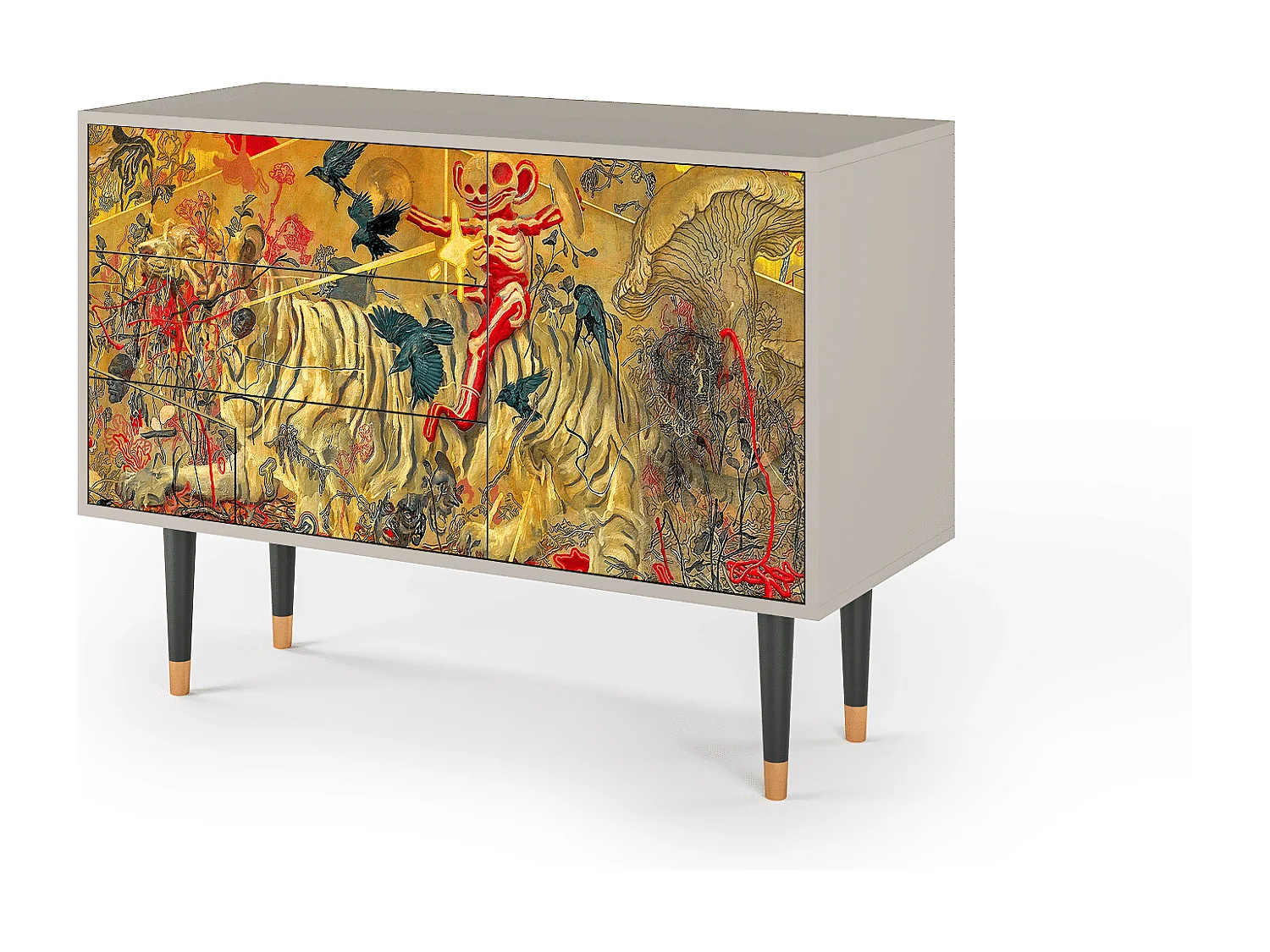 Credenza - 115х84х41 cm - S3 - Blood by James Jean, Sabbia