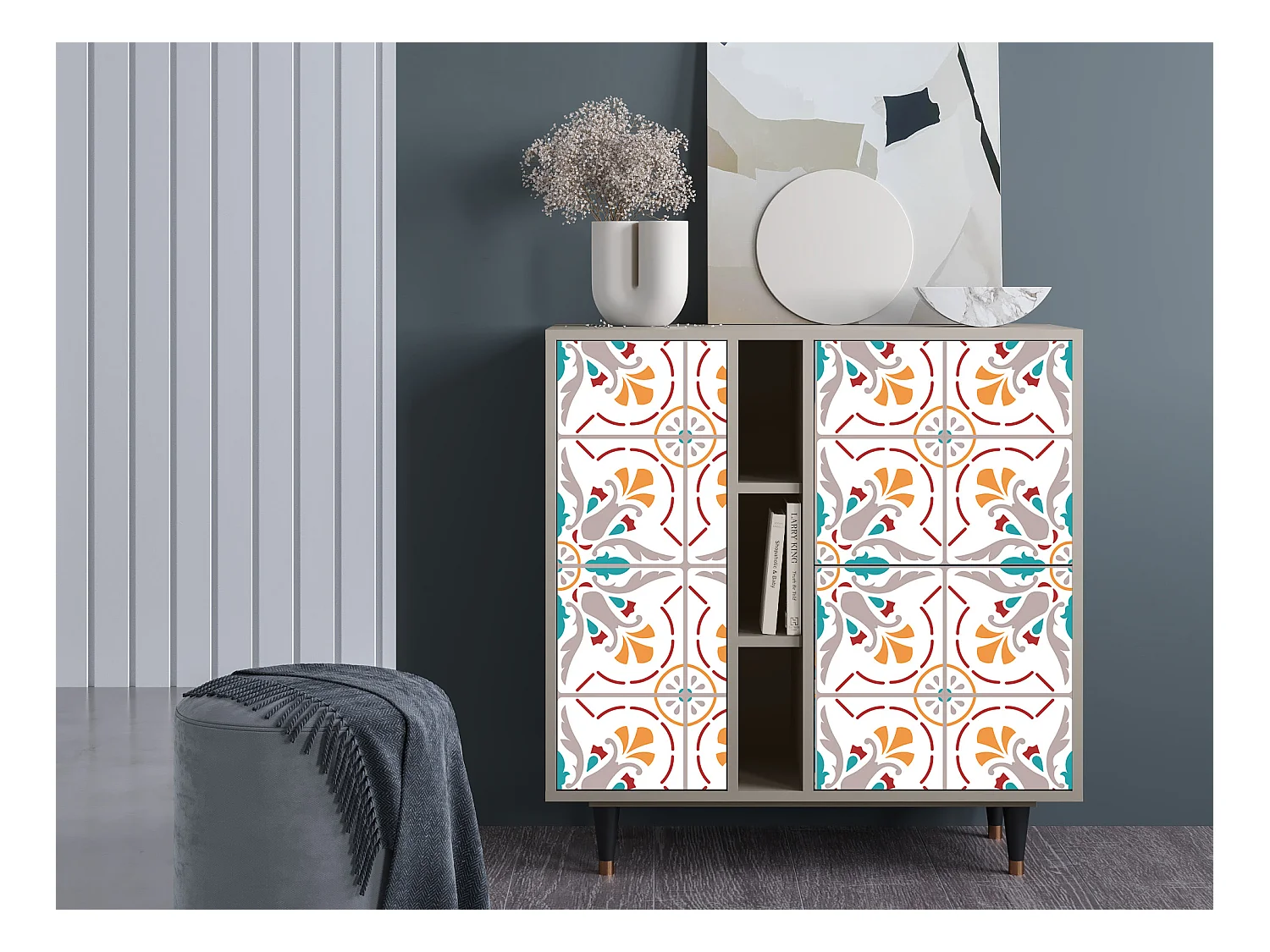 Sideboard - 94х96х41 cm - BS5 - Spring Ceramics, Sand