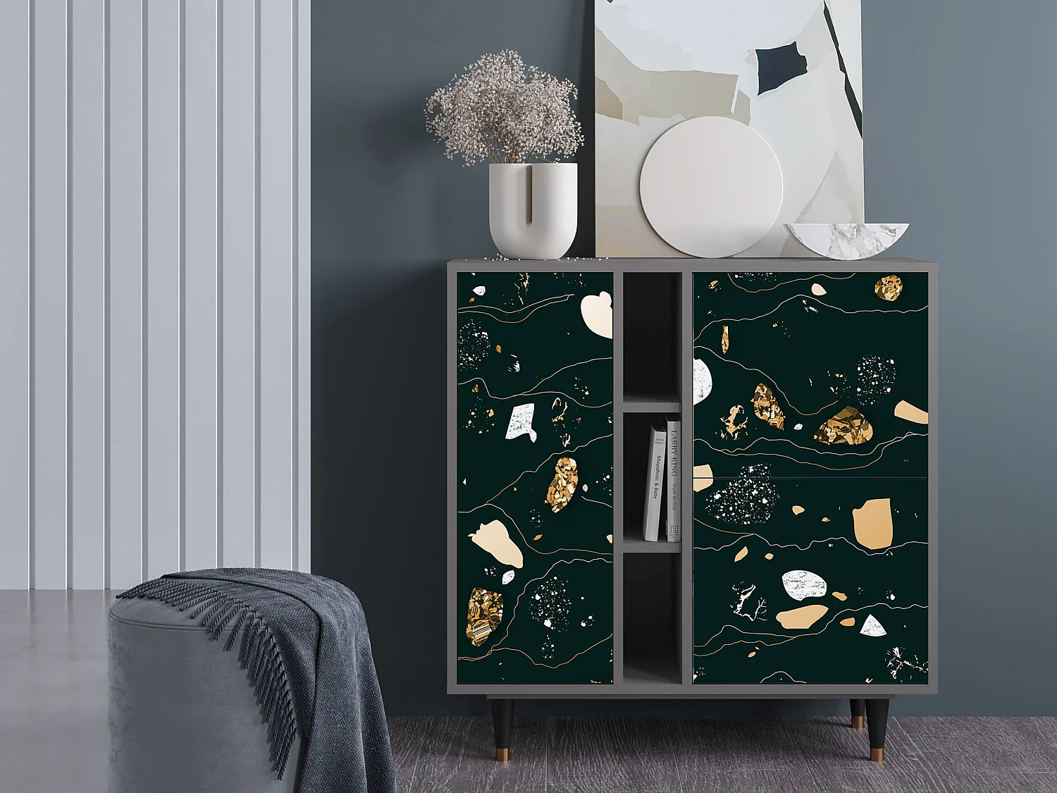 Buffet - 94х96х41 cm - BS5 - Space Rocks, Gris