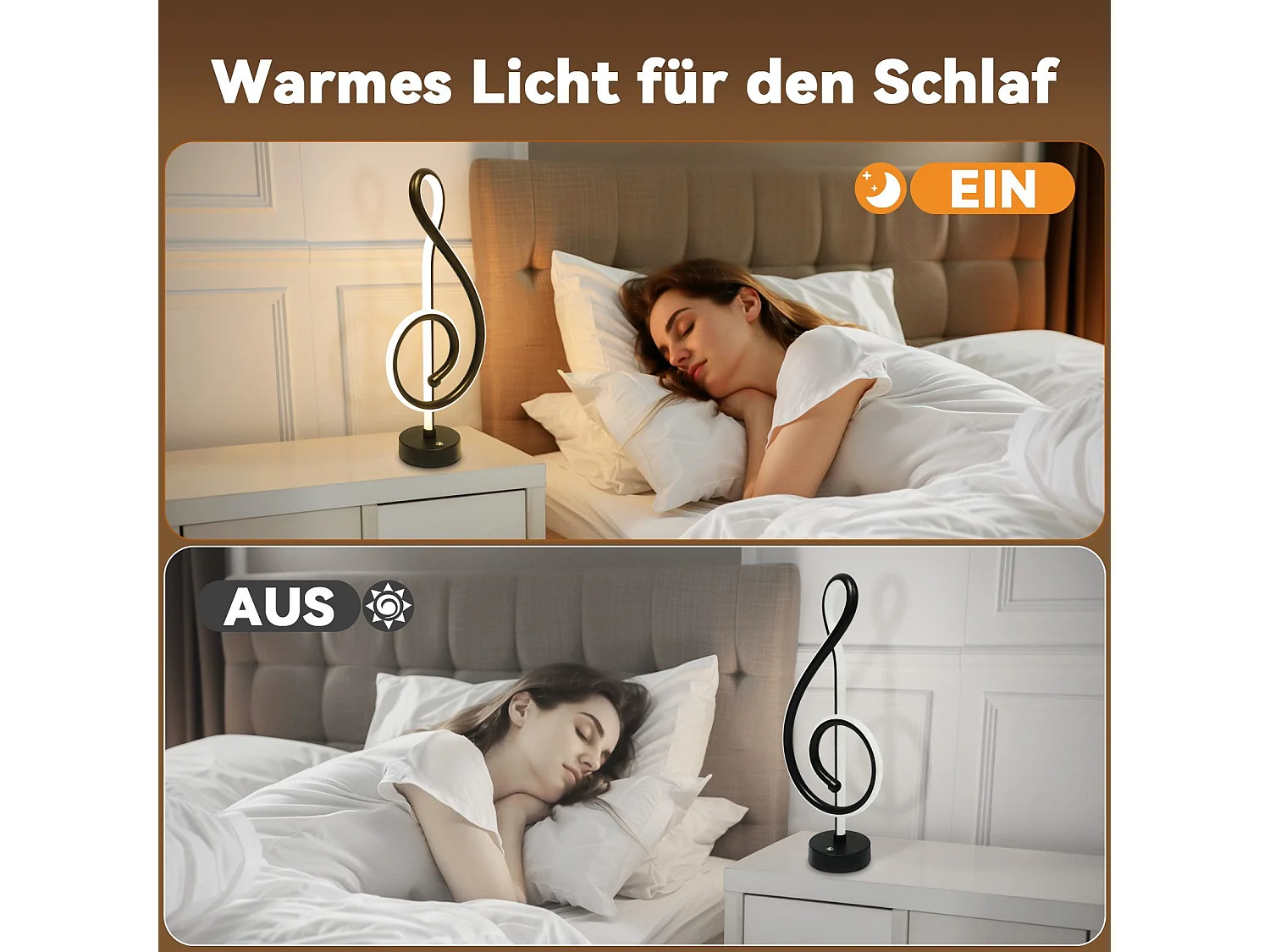 NETTLIFE LED Tafellamp Draadloos Touch Dimbaar Batterij Zwart met USB Oplaadbaar Touch Dimbaar