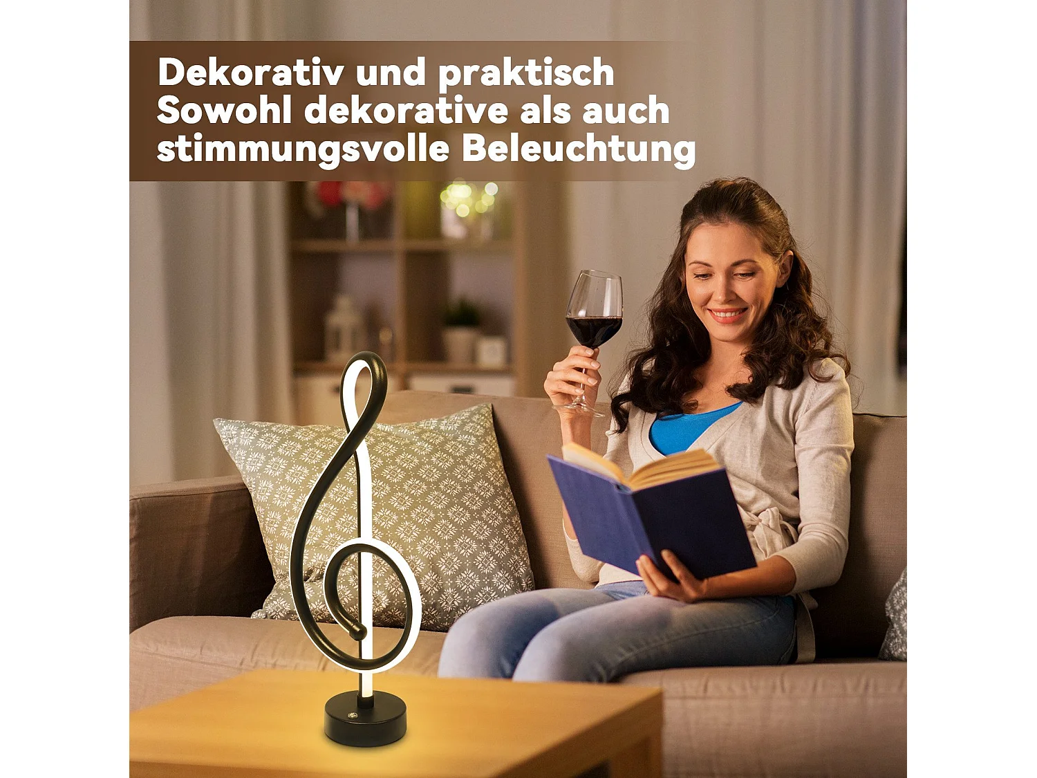 NETTLIFE LED Tafellamp Draadloos Touch Dimbaar Batterij Zwart met USB Oplaadbaar Touch Dimbaar