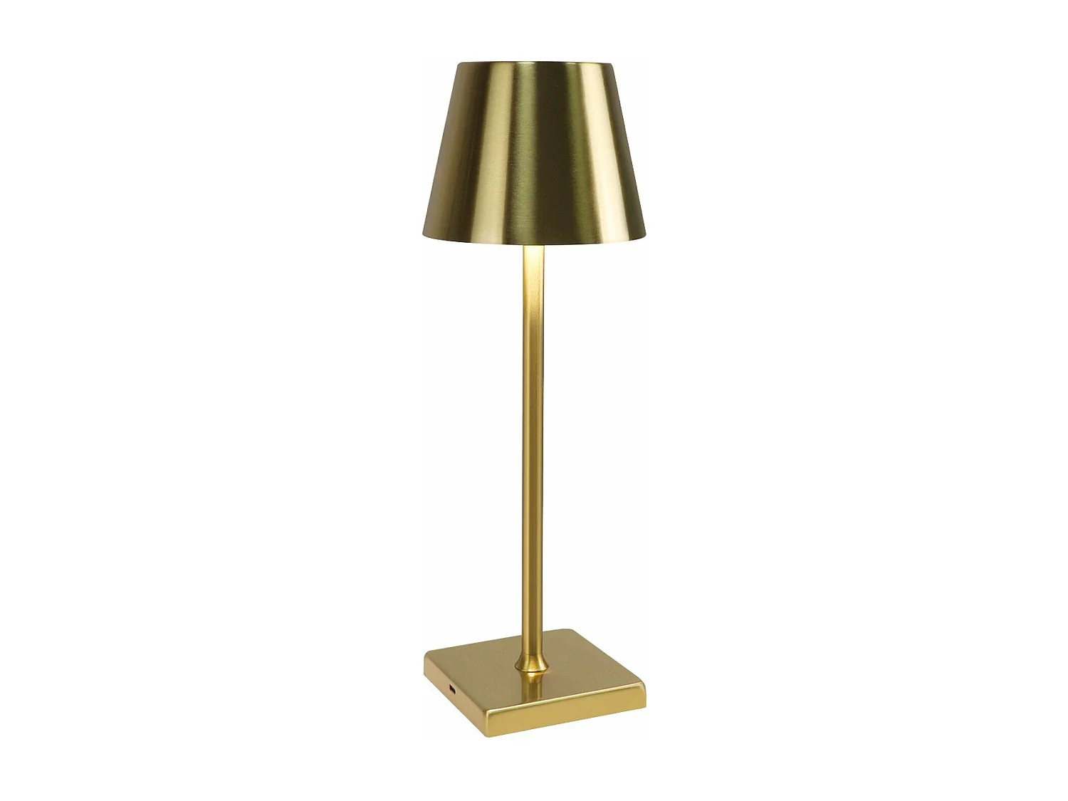 NETTLIFE Vintage Gold LED Lampa stołowa Bezprzewodowa dotykowa ściemnialna Lampka nocna 3 temperatury barwowe