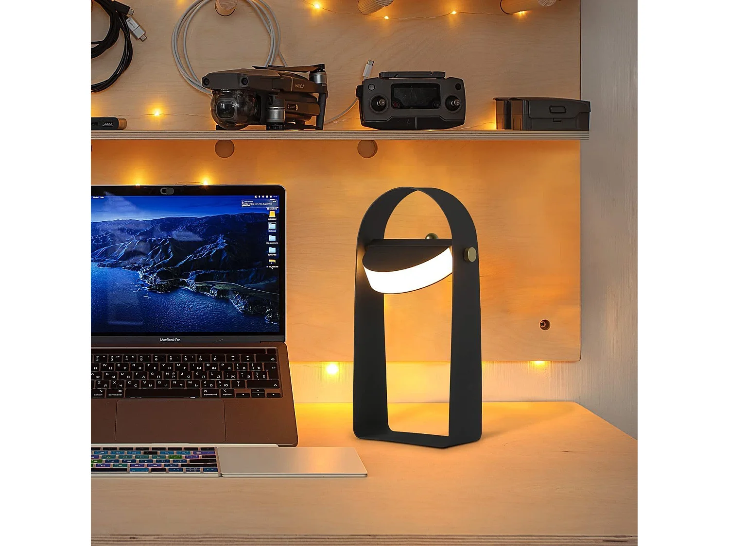 NETTLIFE LED-bedlamp met oplaadfunctie Tafellamp Draagbaar nachtlampje Verstelbare helderheid