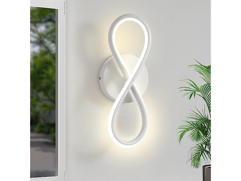 NETTLIFE 7W LED Wandleuchte Gebogenes Design Warmweiß 3000K für Innentreppe