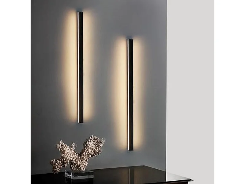 NETTLIFE 2-Pack moderne LED-binnenwandlamp 60CM 21W gang omhoog omlaag zwart