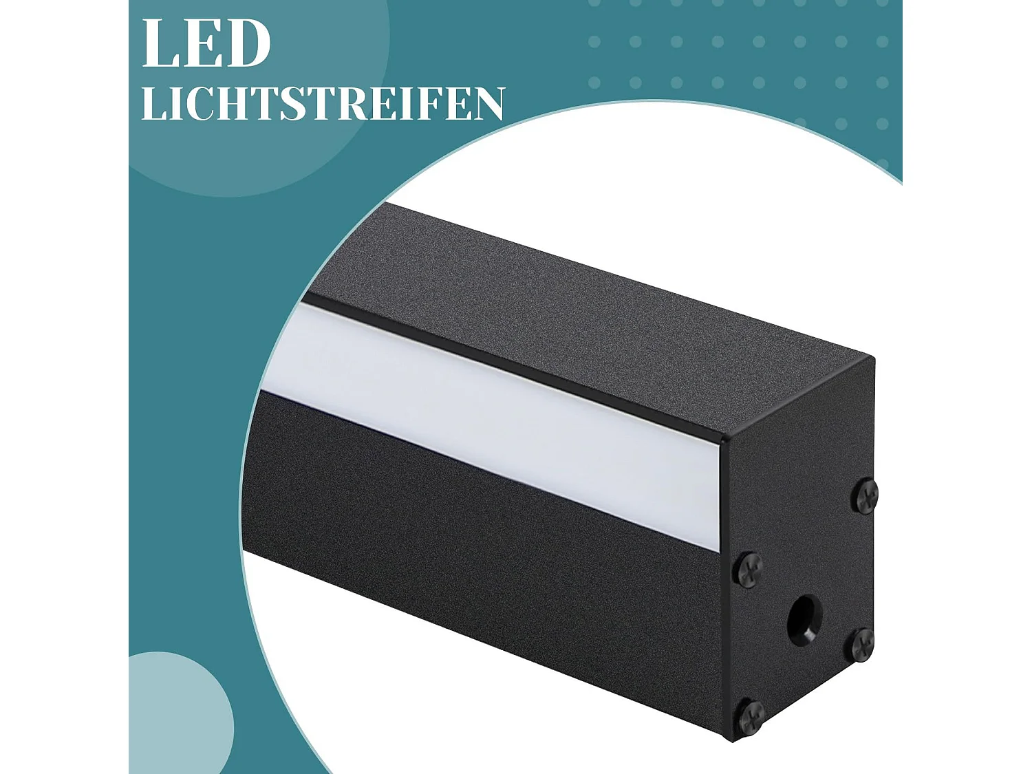 NETTLIFE 2er-Pack Moderne LED-Innenwandleuchte 60CM 21W Korridor Up Down Schwarz
