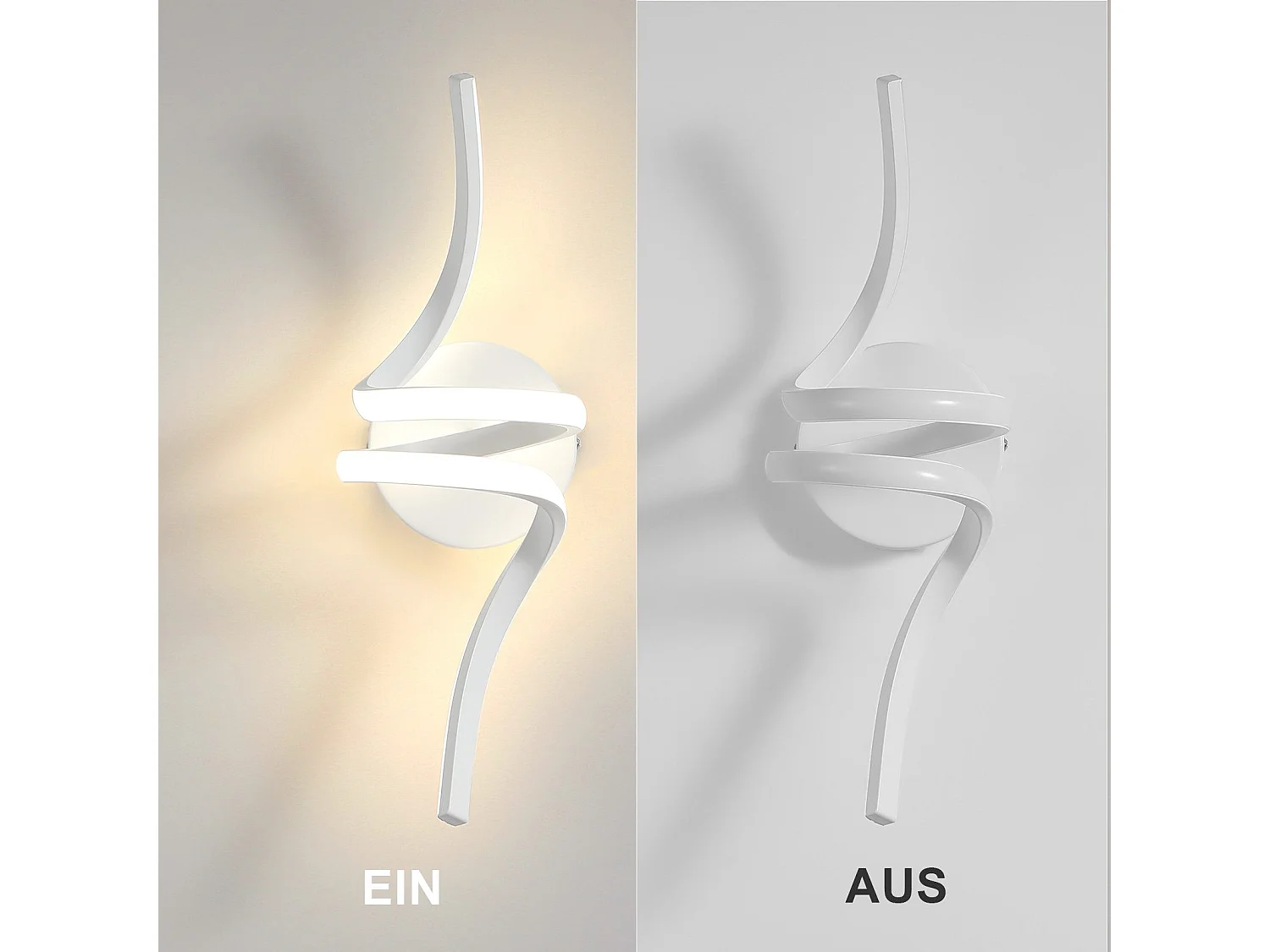 NETTLIFE Moderne witte 7W binnen LED wandlamp voor trappen Warm wit 3000K