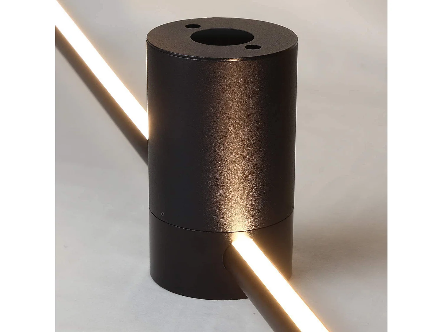 NETTLIFE 2 sztuki 100 cm długości LED lampa ścienna do wnętrz czarna 8 W minimalistyczna obrotowa lampa nocna ciepła biel 3000 K